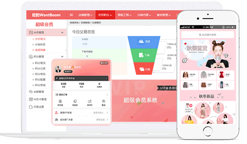 旺豹 会员制 会员系统 超级会员 用户运营 小程序商城 私域运营 私域流量 社交电商